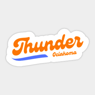 okc thunder Sticker